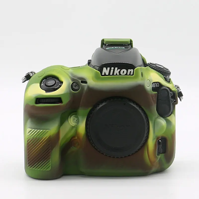 D810 D810A Green Камера силиконовый чехол Защитный чехол для Nikon Z7 Z6 D3400 D3500 D5300 D5500 D5600 D7100 D7200 D7500 D810 D810A D750 D850 DSLR - Цвет: D810 D810A Green