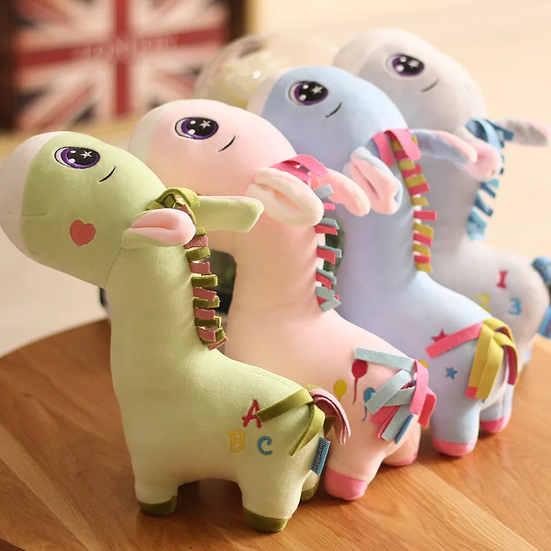 25 см Kawaii Ослик милая плюшевая кукла мягкая лошадь мягкие игрушки домашнее украшение в виде животного игрушки дети девочка ребенок Рождественский подарок на день рождения