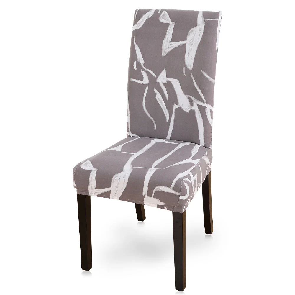 1 piece printed chair cover washable removable big elastic 