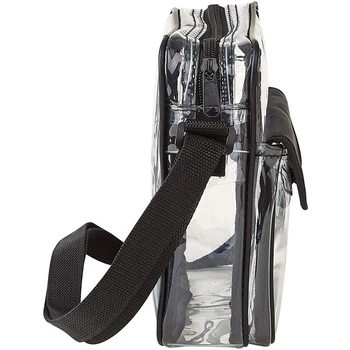 

BEAU-Clear Crossbody Messenger Shoulder Bag with Adjustable Strap Stadium Approved Transparent Purse