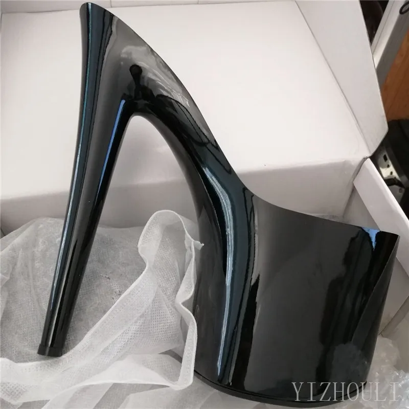 

Sexy fashion shoes, thin heel 20cm tube dance shoes, transparent sole, paint sole, custom made