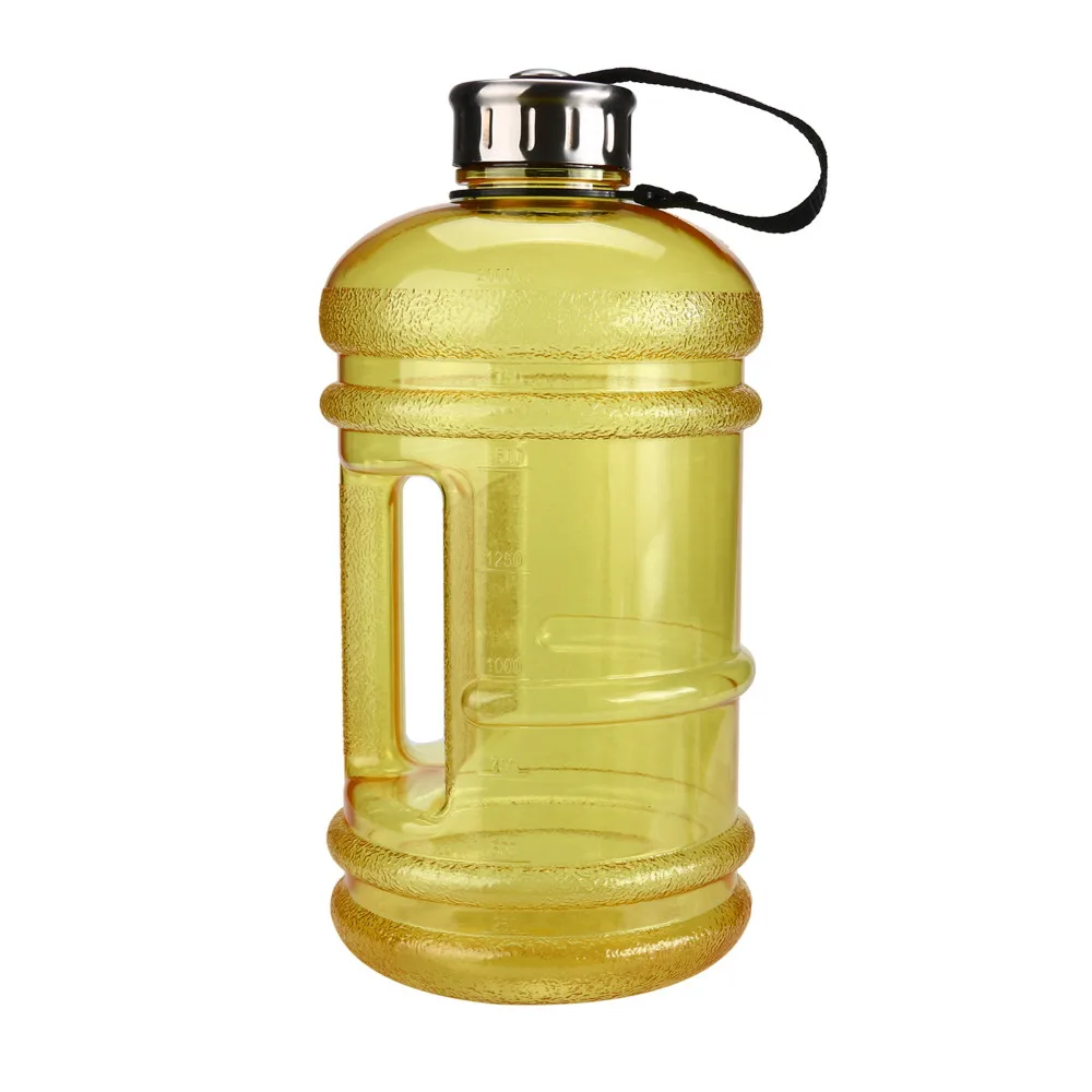 2.2L Спорт Путешествия Спорт на открытом воздухе водосборник большой BPA бесплатно для занятий спортом, тренажерного зала бутылки для напитков крышка чайник тренировки 40