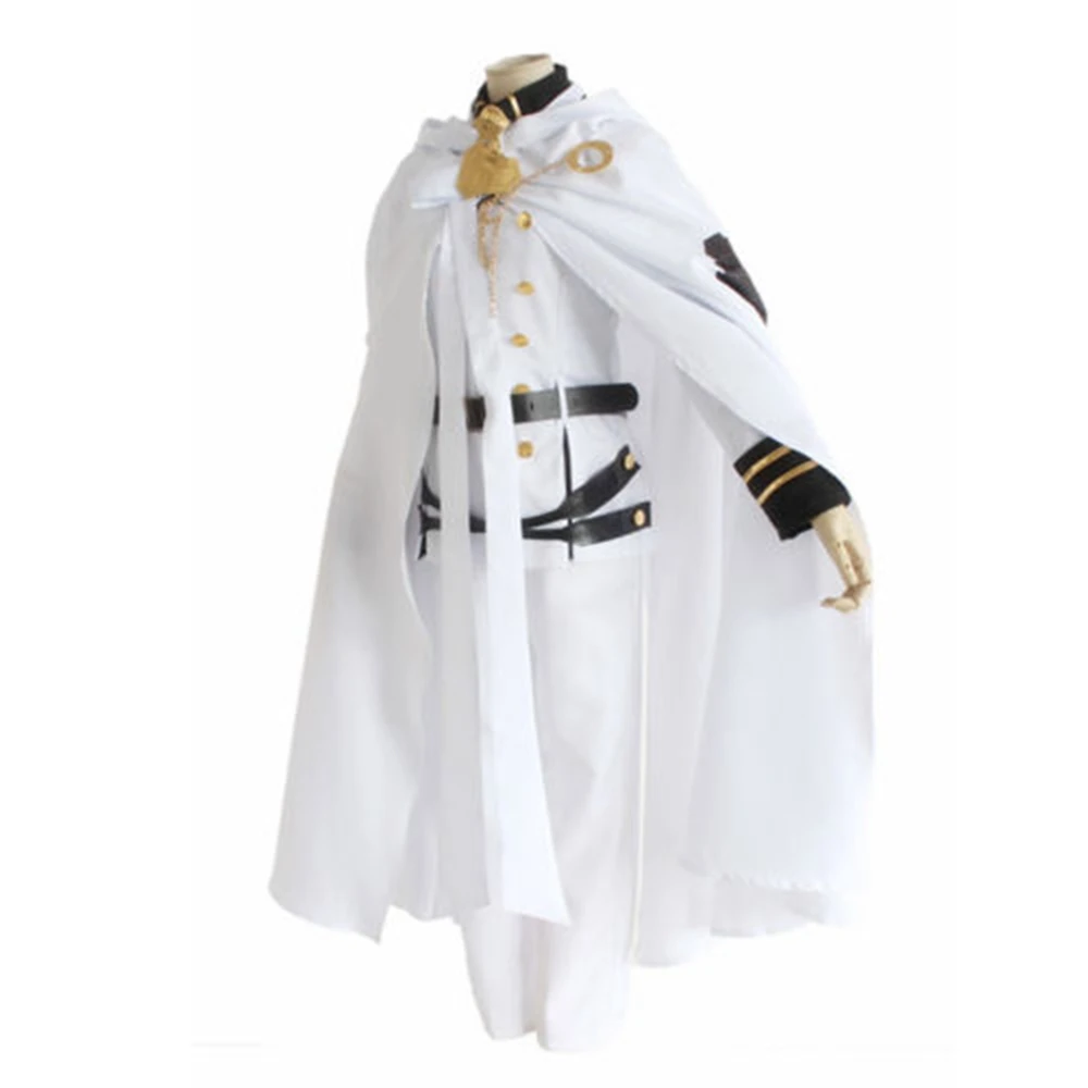 Аниме последний Серафим вампир MIKAELA Hyakuya белая униформа косплей костюм