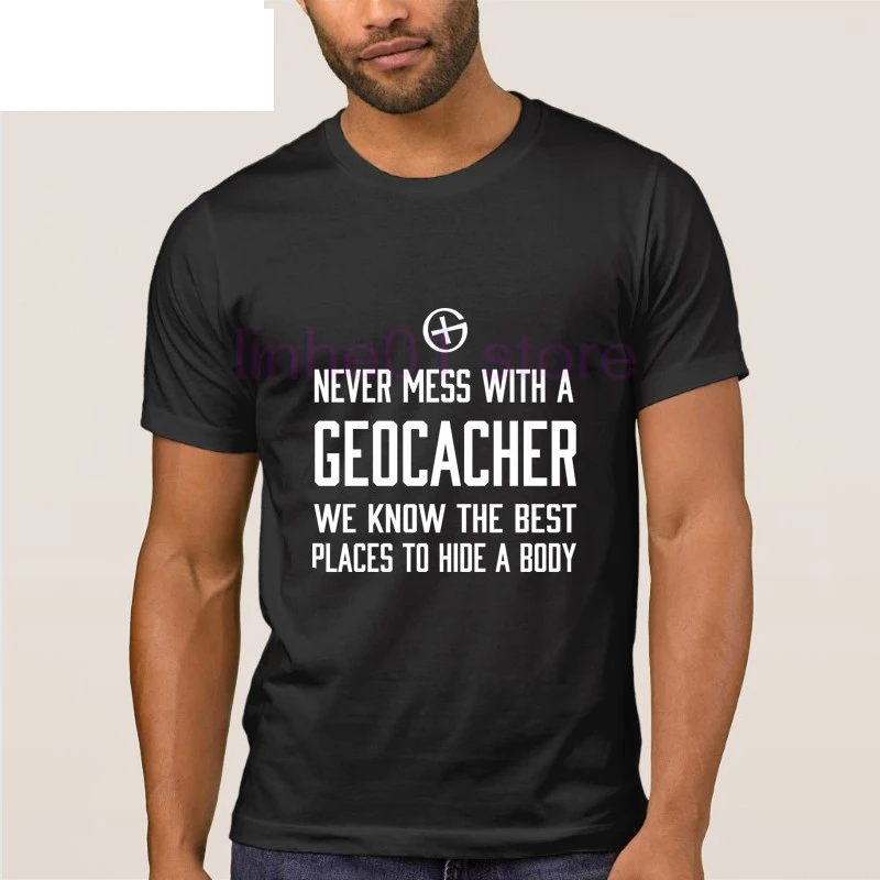 Never Mess with a Geocacher футболка для мужчин с рисунком унисекс новейшая Футболка &quotFunky&quot