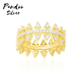 

Fashion Charm Silver Original 1:1 Copy Ring Ring, Suitable For Women's Golden Gear Ring Jewelry Gift