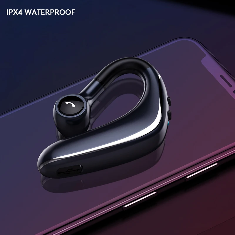 5,0 беспроводные Bluetooth наушники-вкладыши, ушные крючки, наушники на 180 °, свободно вращающиеся наушники, гарнитура для быстрой зарядки для смартфонов