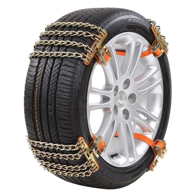 

Car Truck SUV Emergency Snow Anti-Skid Wheel Tire Chains Steel Anti-Slip Belt Durable _WK