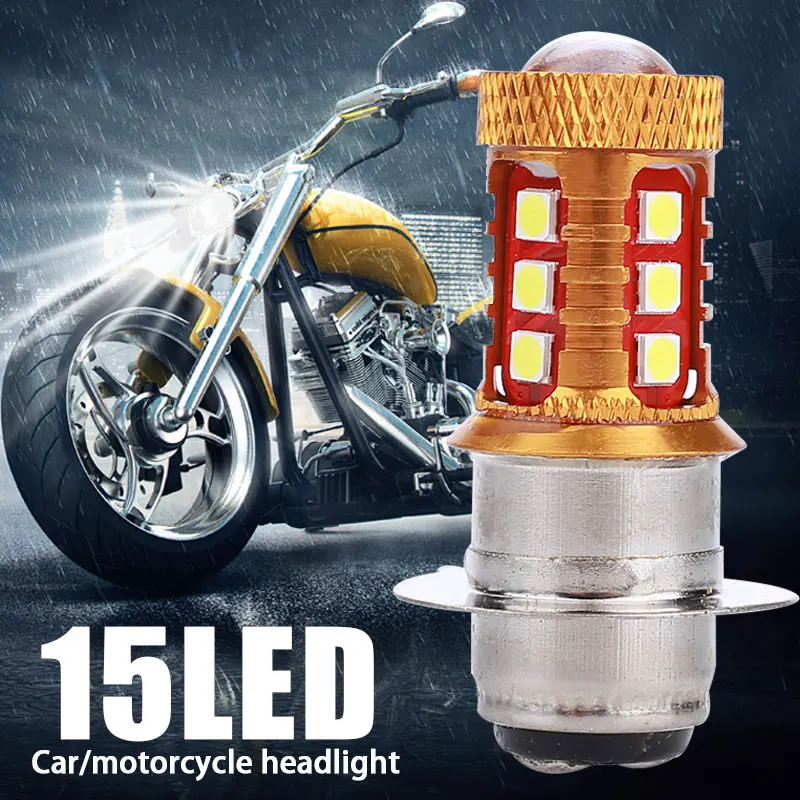 H4 P15D 15LED модифицированный головной светильник s сигнальный светильник Hi/Lo автомобили мотоцикл Высокая мощность противотуманный светильник DRL мото автомобильный мотоцикл