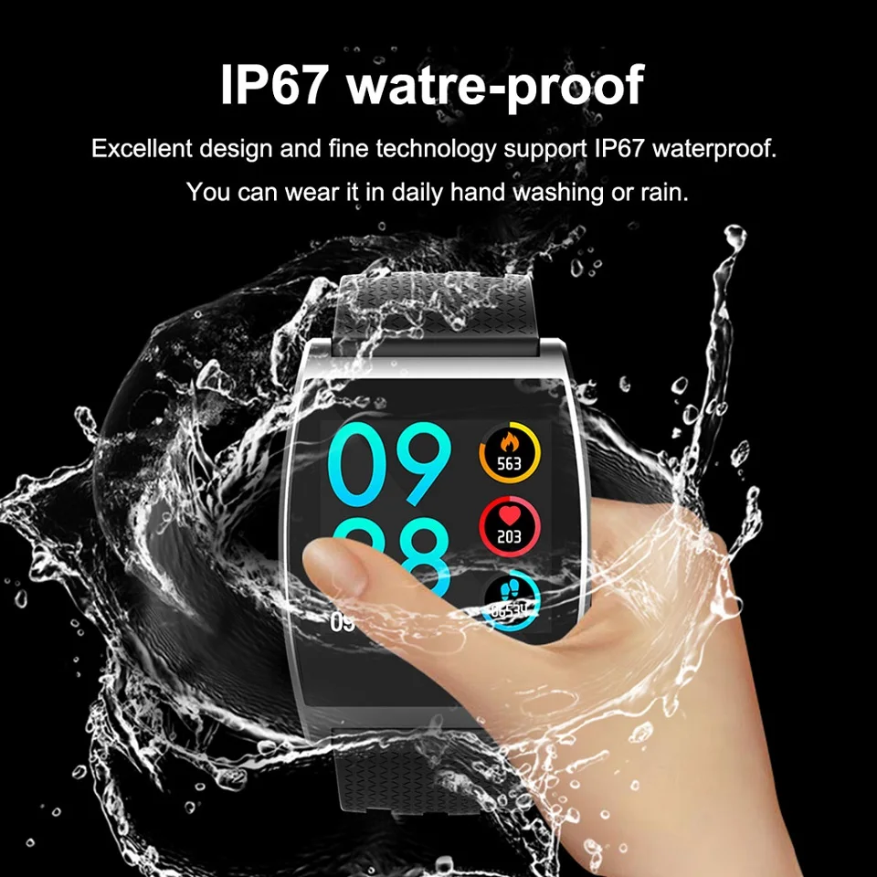 Смарт-часы IP67, водонепроницаемые, кровяное давление, умные часы QS05, фитнес-трекер, пульсометр, напоминание о звонках, часы для мужчин и женщин