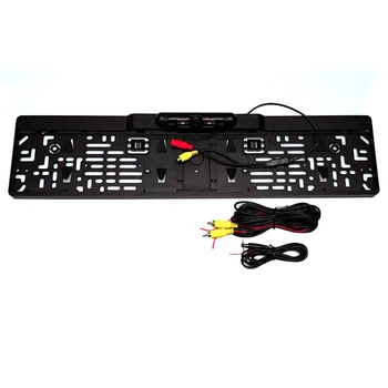 

Car License Plate Rear View Camera European 170 Degree Lens IP67 Waterproof Night Vision Reverse Camera with 4 IR LED Lights