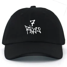 Модная кепка Ариана Гранде, 7 колец, бейсбольная Кепка с вышивкой, хлопок, регулируемая бейсболка, шапки в стиле хип-хоп, унисекс