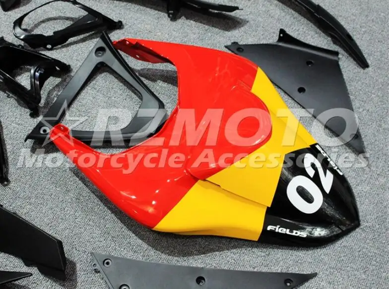 ABS мотоцикл Полный обтекатели комплект подходит для Kawasaki ZX6R 2007 2008 ZX-6R 07 08 ниндзя 636 Кузов Набор красный белый