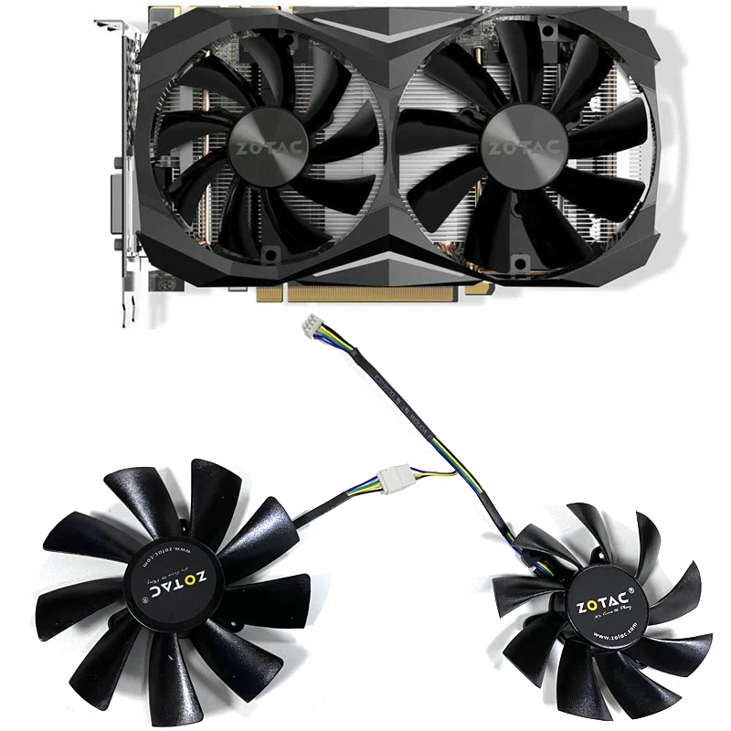 Вентилятор GAA8S2U GA92S2H 2 шт. 100 мм 87 GTX1070TI для ZOTAC GTX 1080 Ti Mini 1070 MINI 1060 AMP Edition | Компьютеры и
