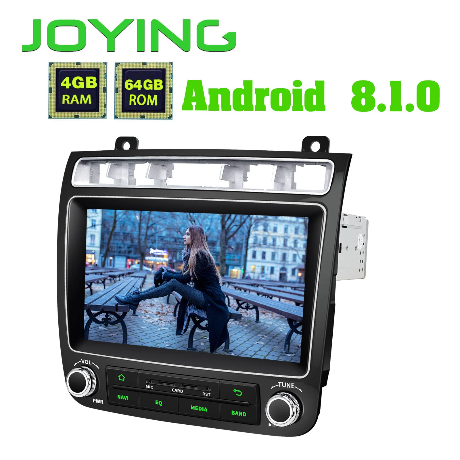 Excellent JOYING Android 8.1 octa core car autoradio stereo GPS multimedia player NO DVD HD head unit for VW Touareg 2010 2011 2012 2013 3