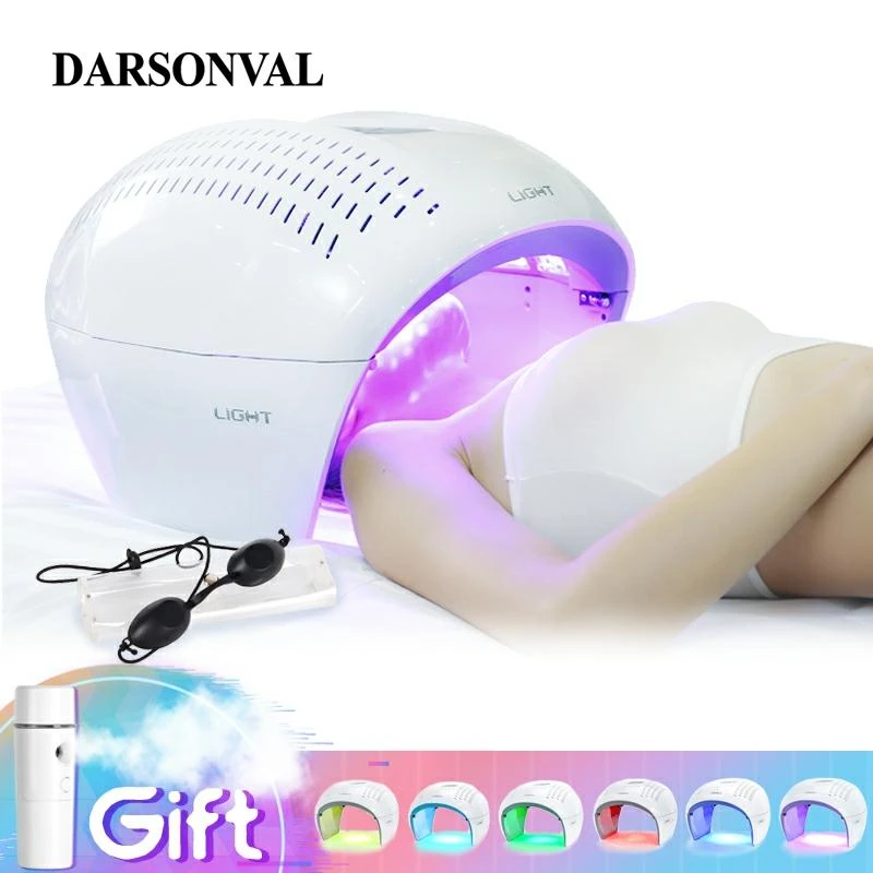darsonval 7 colores pdt de terapia de luz led fototerapia lampara de fotones dispositivo facial blanqueamiento arrugas acne cuidado de la piel belleza