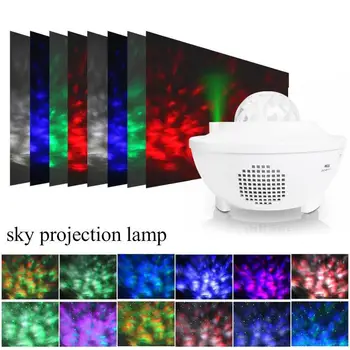 

Starry Sky Projector Night Lights With Bluetooth Voice Star For Home Lamp As Gifts Projection Children's Player Music D9S0