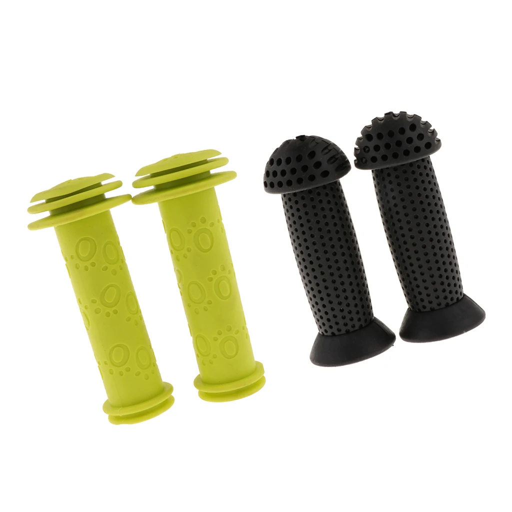 2-Pack велик ручки для велосипеда мягкая резиновая рукоятка руля с безопасными барными наконечниками для баланса велосипеда детские велосипеды и скутер