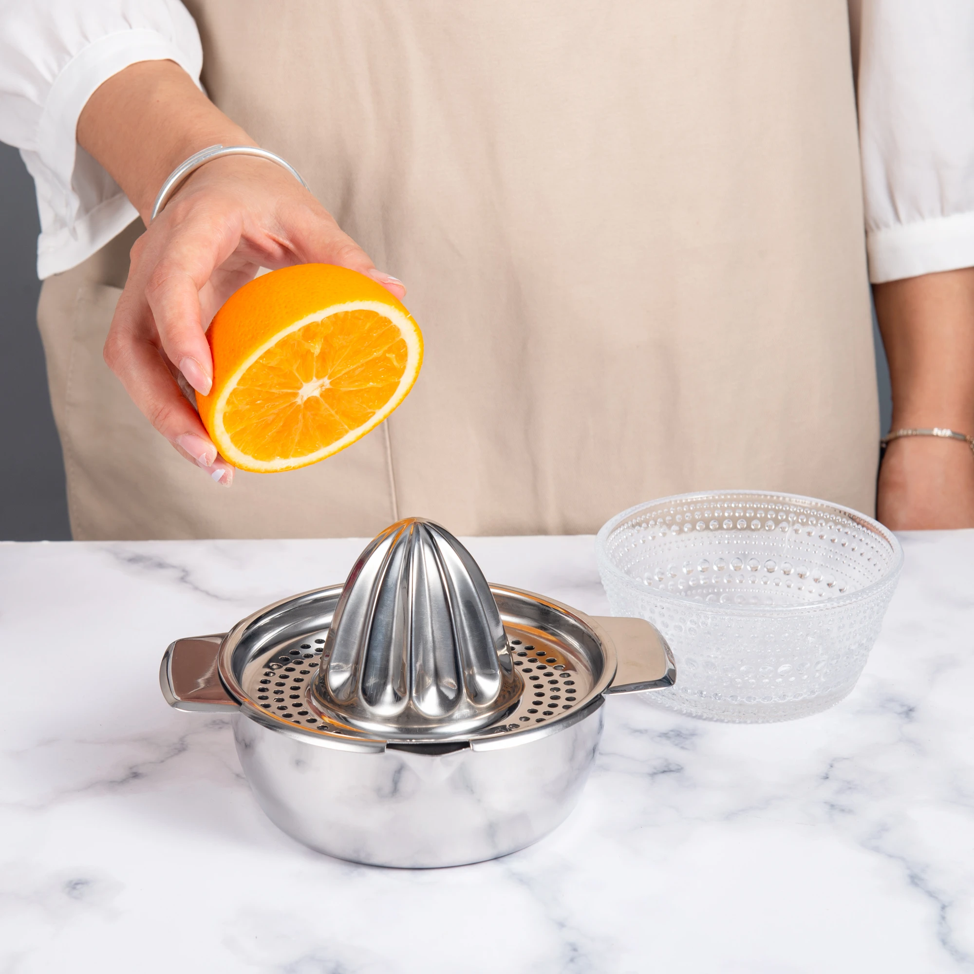 Manual Lemon Squeezer Orange Citrus Squeezer, Dishwasher Safe 逆輸入