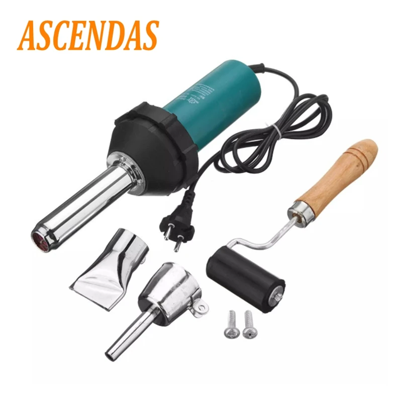 ASCENDAS 220V 1080W Plastic Hot Air Welding Welder Heat Hot Gas Tools Kit with Rod Roll CYH-003