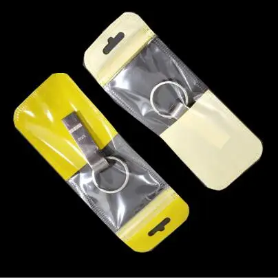 Цвет: желтый 7*11 см Прозрачные Пластик ПЭ, с застежкой zip-lock мешок с отверстием для подвешивания самозапечатывающийся мешок с застежкой-молнией Аксессуары для мобильных телефонов, расфасованный по пакетам, 50 шт в наборе - Цвет: Цвет: желтый