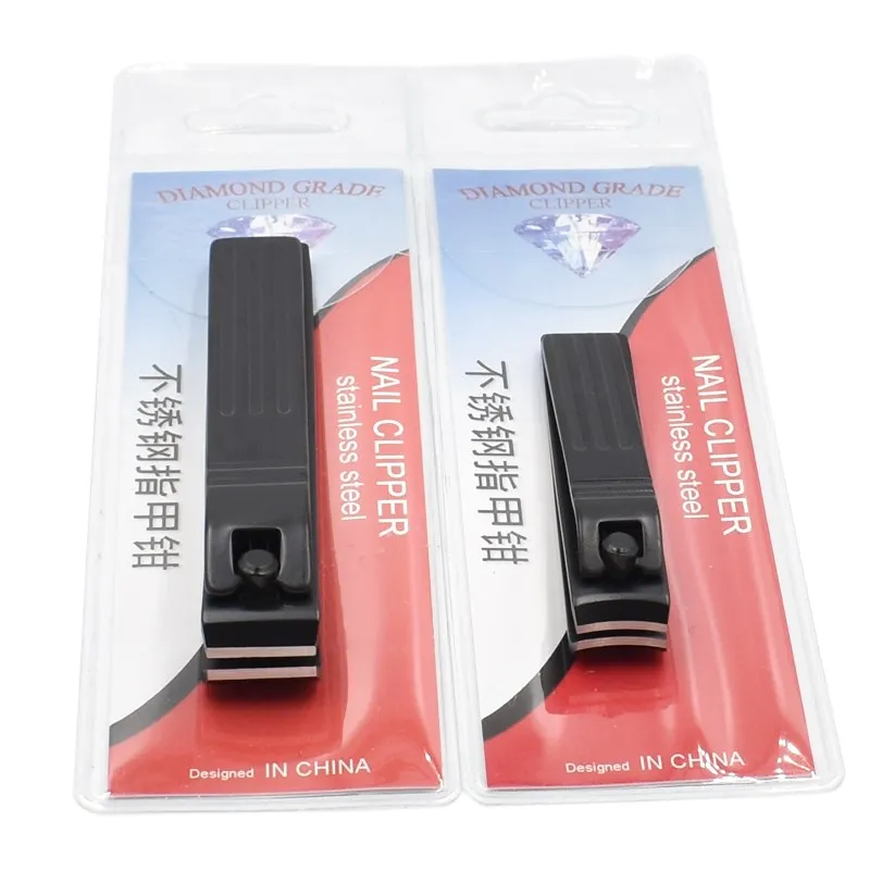 High Quality Black Nail Clipper Straight Blades Nipper Toenail Cutter Fingernail Trimmer Manicure Pedicure Tools For Man Women