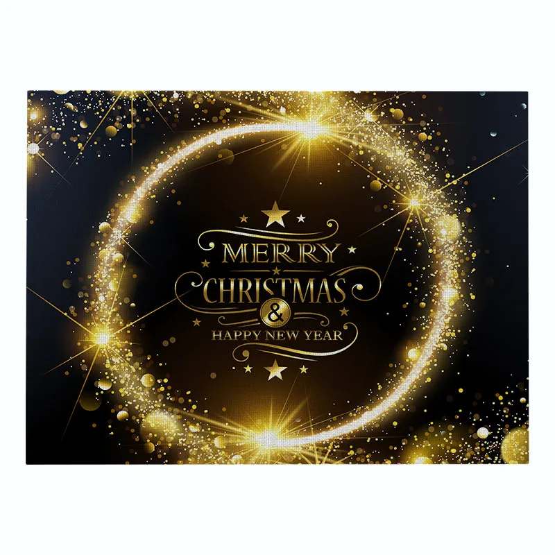 CD07686 TTLIFE черные подставки для напитков, рождественский подарок, столовые приборы, прочные столовые салфетки, многоразовые, для дома, чайные, вечерние, подстаканники - Цвет: CD07686