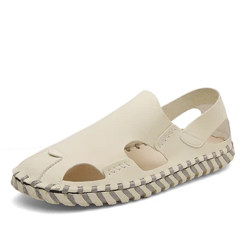

outdoor sandals sandale 2019 sandal sandalsslippers work leather transpirables size sandalia 2020 cuir da roman genuine safety