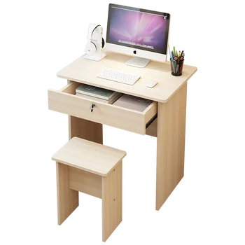 

Home computer desktop simple single writing table and chair set home bedroom small table economy bedside table