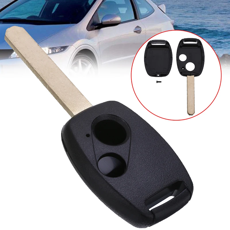2 Buttons Remote Car Key Shell Case Replacement Car Key Cover For Honda Accord Civic CRV Pilot Key Cover