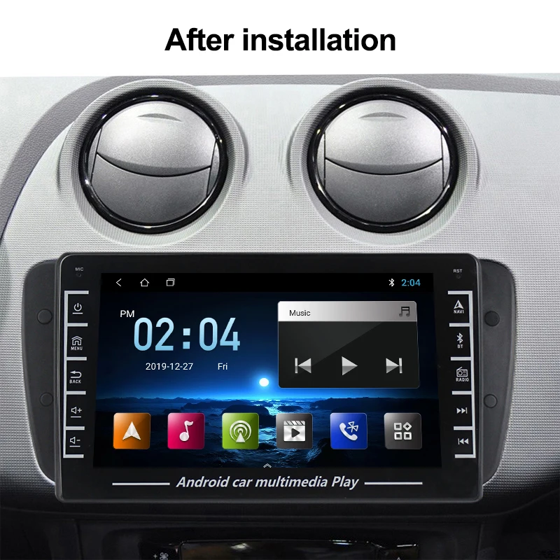 2 Din Android 1080P Car Radio Multimedia Video Player GPS Navigation for Seat Ibiza MK4 6J 2008 2009 2010 2011- 2013 NO 2DIN DVD |