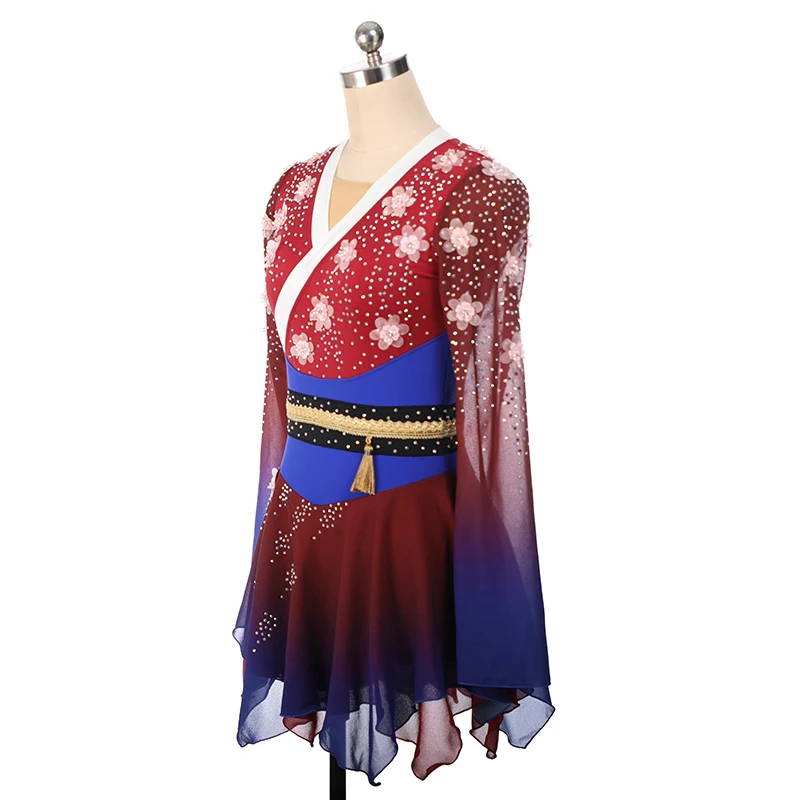 Nasinaya Figure Skating Competition Training Dress Women's Dress Children's Performing Artistic Gymnastics Mulan Classical