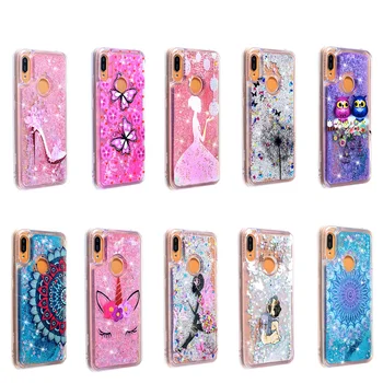 

Luxury Glitter Liquid Sand Quicksand Soft Silicone Mobile Phone Bags Cases Cover Shell Coque Fundas For HUAWEI P30 Lite P30 Pro