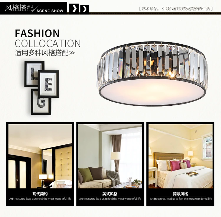 LED crystal ceiling lighting ceiling lamps for the living room chandeliers Ceiling for the hall modern ceiling lamp