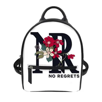 

Customized European Pattern Print Mini Women Backpack Small PU Leather Bag pack for Teenage Girls Casual Travel Backpack Mochila