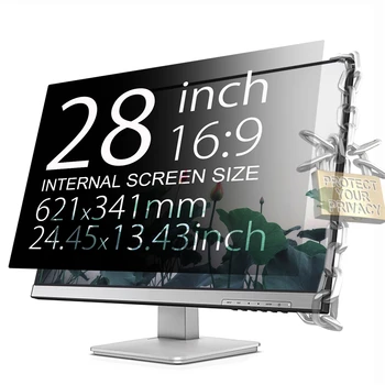 

YOSON 28 inch 621mm*341mm Screen Privacy Filters For 16:9 Anti-Glare Monitor Filter Privacy Screen Protector