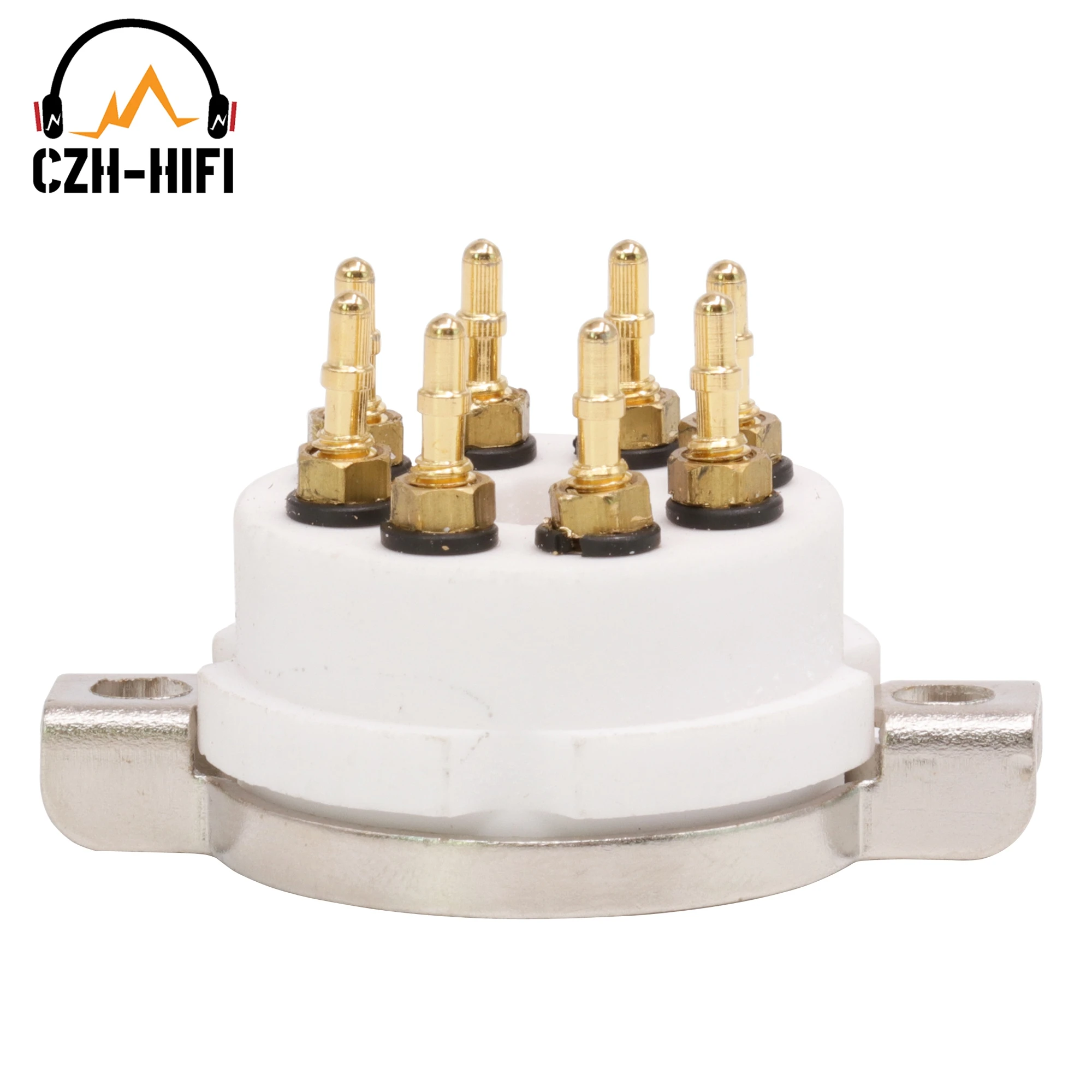 1pc 8-polige High-End-Keramik rohr buchse Ventil fuß Power Lampen buchse für 6 v6 cv181 6 sn7 kt88 6 ca7 5 ar4 Vintage Audio verstärker Hifi – Detail 3