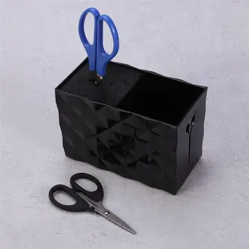 

1pc Double Slots Hairdressing Scissors Holder Stand Case Salon Hairdresser Scissors Hair Clips Storage Box