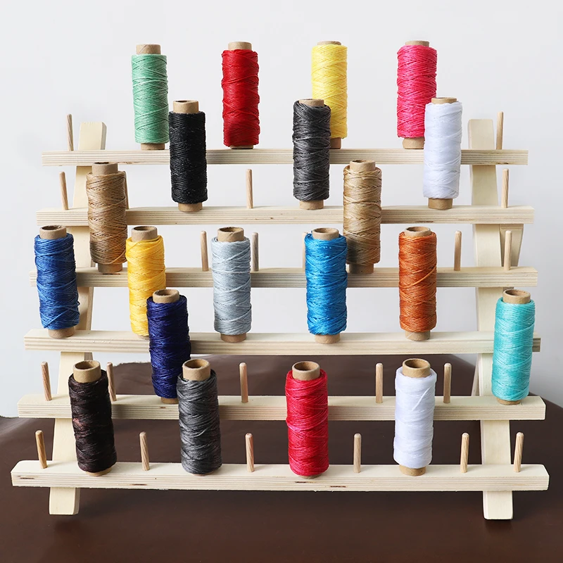 48AxisDIYHomeSewingWaxLineStorageHolderSewingToolThreadRackWoodenLeatherCraft.jpg