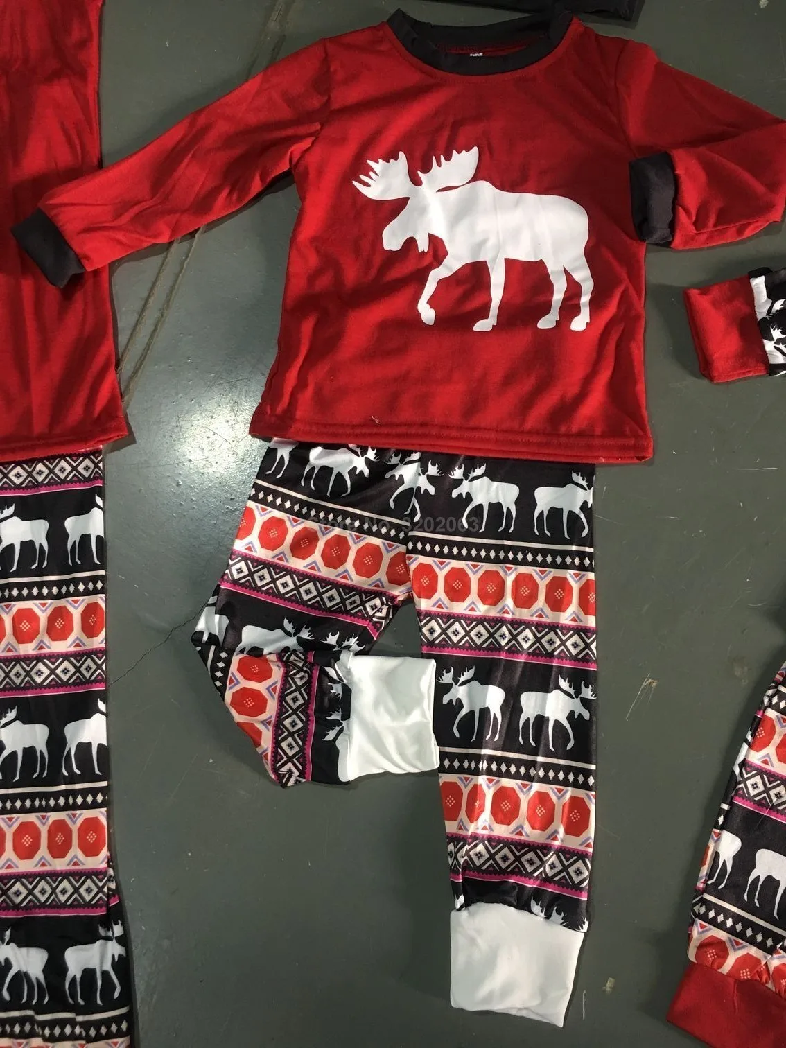 Рождественские пижамы с лося; одинаковые комплекты одежды для семьи; одежда для сна для папы, мамы и ребенка; рождественские пижамы; комплекты