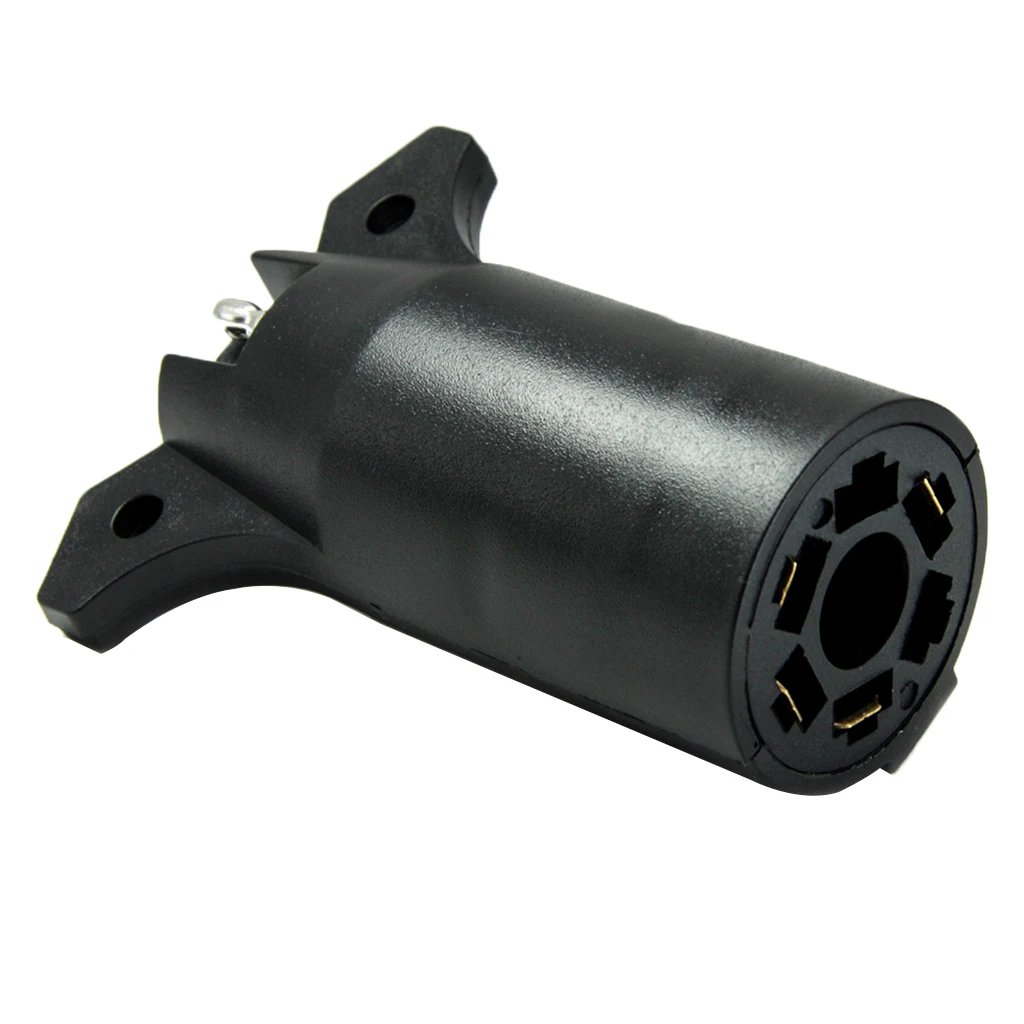 7 Pin To 4 Pin Round Trailer RV Light Connector Adapter Plug Converter