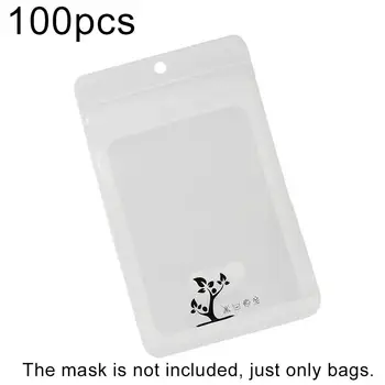 

Waterproof Translucent Zip Portable Dustproof Mask Storage Bag Convenient Face Masks Container Disposable Mask Storage Bags