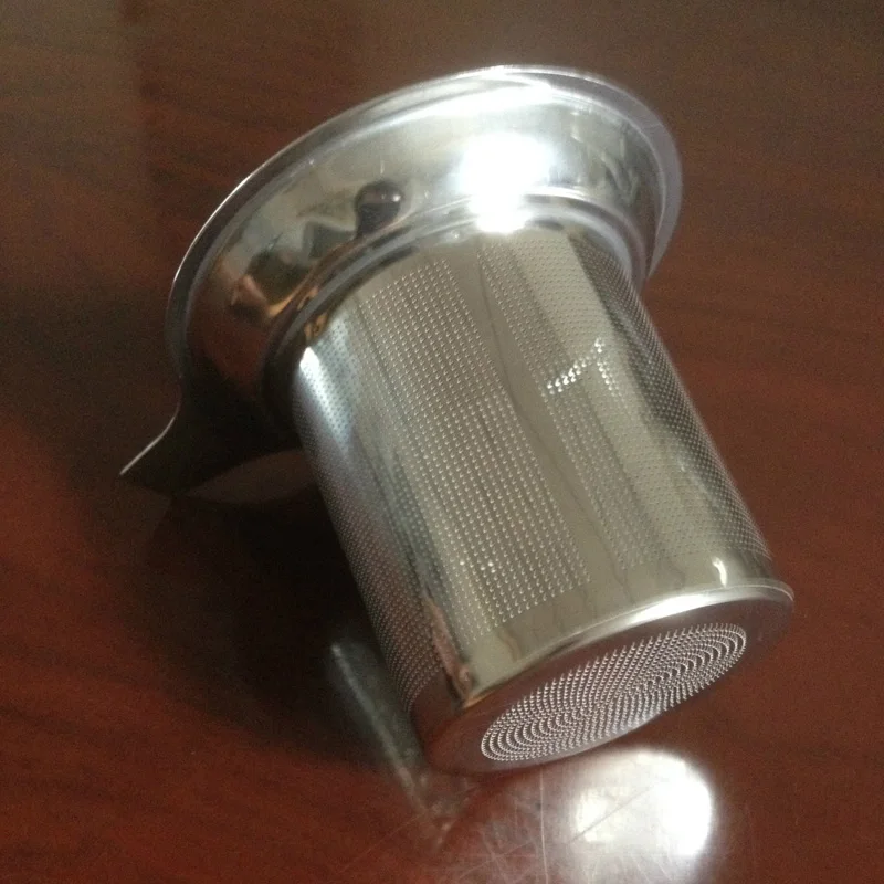 

Stainless Steel Double-layer Fine Mesh Tea Strainer Mesh Funnel Teaware/Reusable