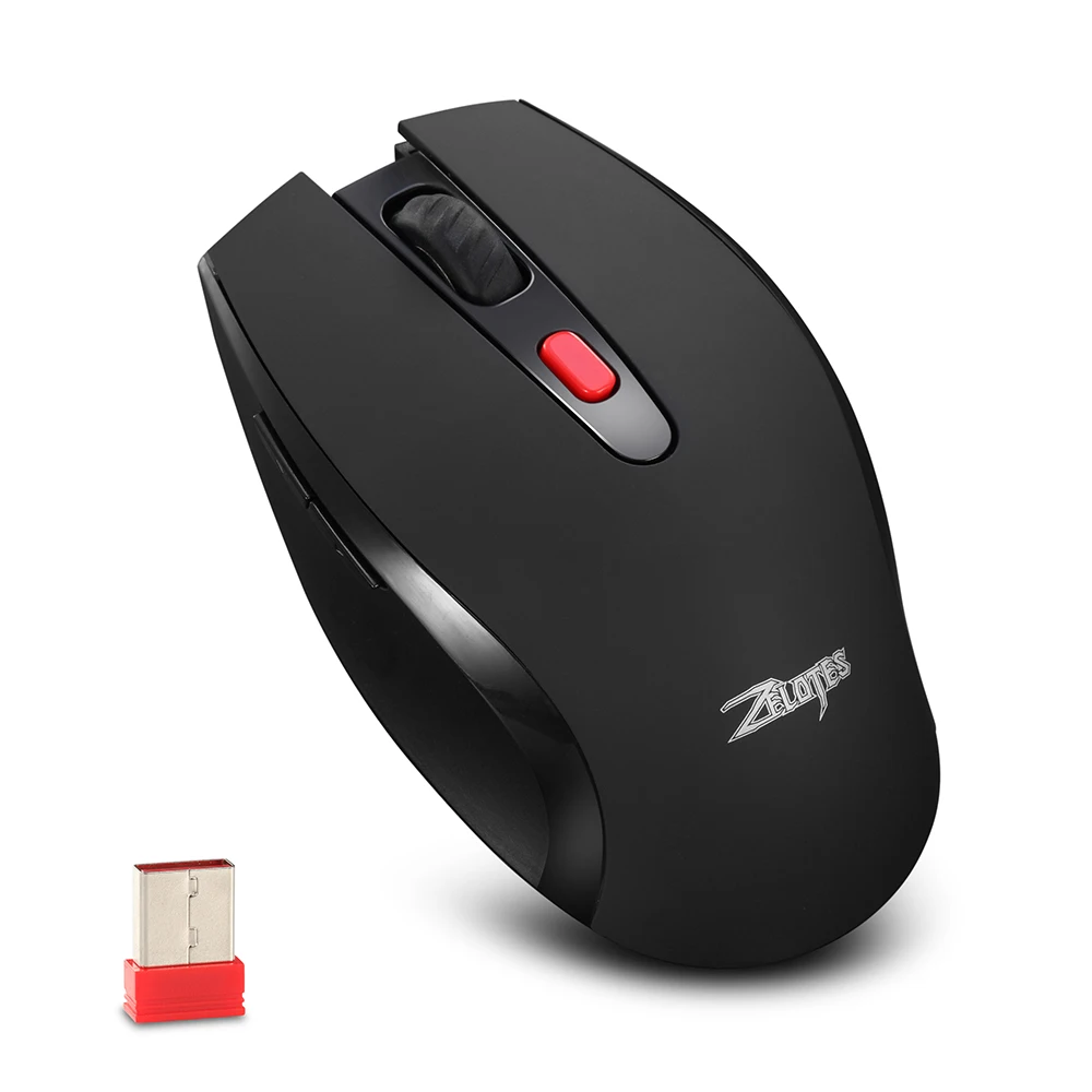 ZELOTES, беспроводная мышь, USB, игровая мышь, компьютерная игровая мышь, 6 кнопок, 7 клавиш, Офисная игра, компьютер для ноутбука, Мыши для ПК
