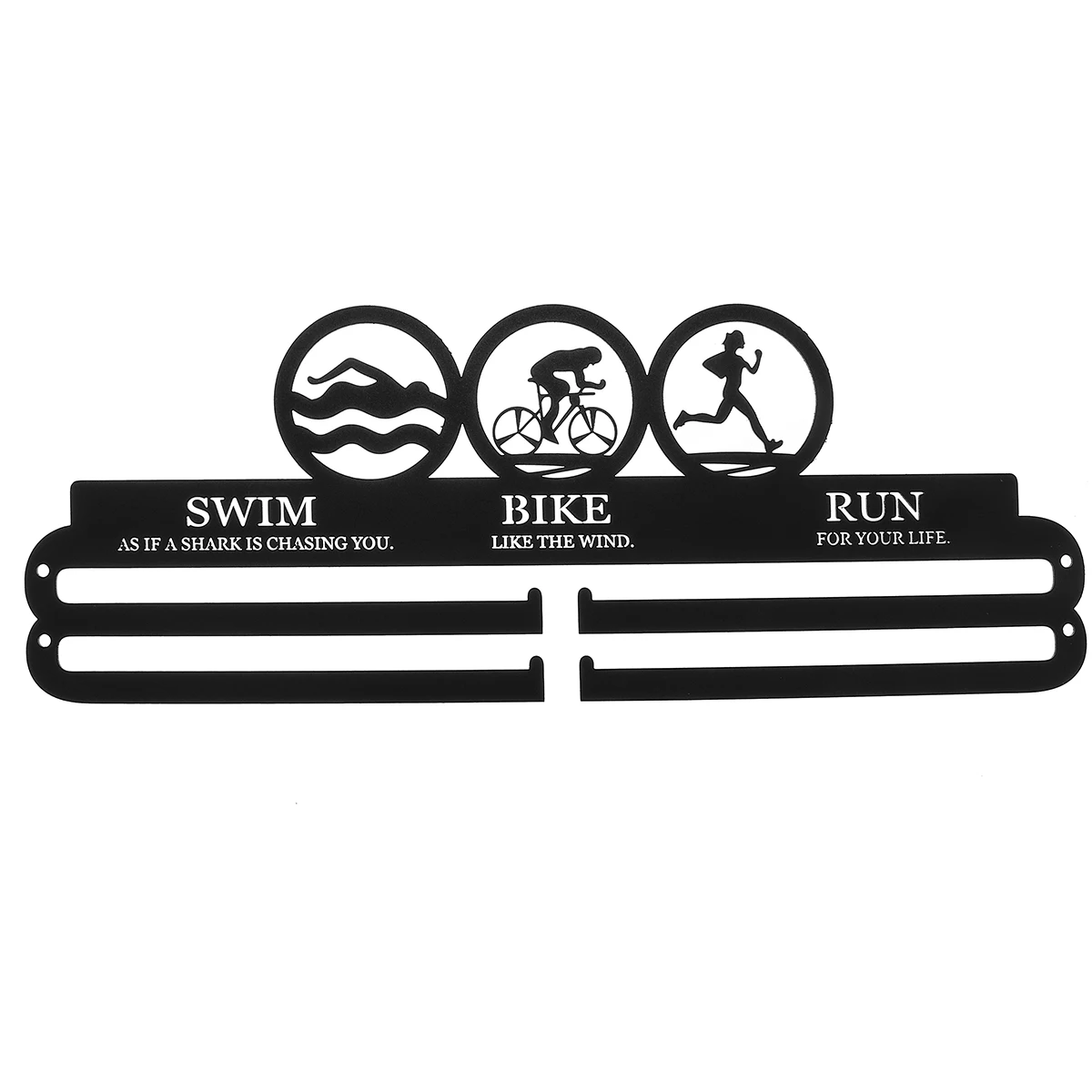 SWIM BIKE RUN 36 медалей из нержавеющей стали медаль Вешалка медаль держатель дисплей стойка Бег Плавание тренажерный зал марафоны велосипед Спорт медаль подарок украшение - Цвет: SWIM BIKE RUN
