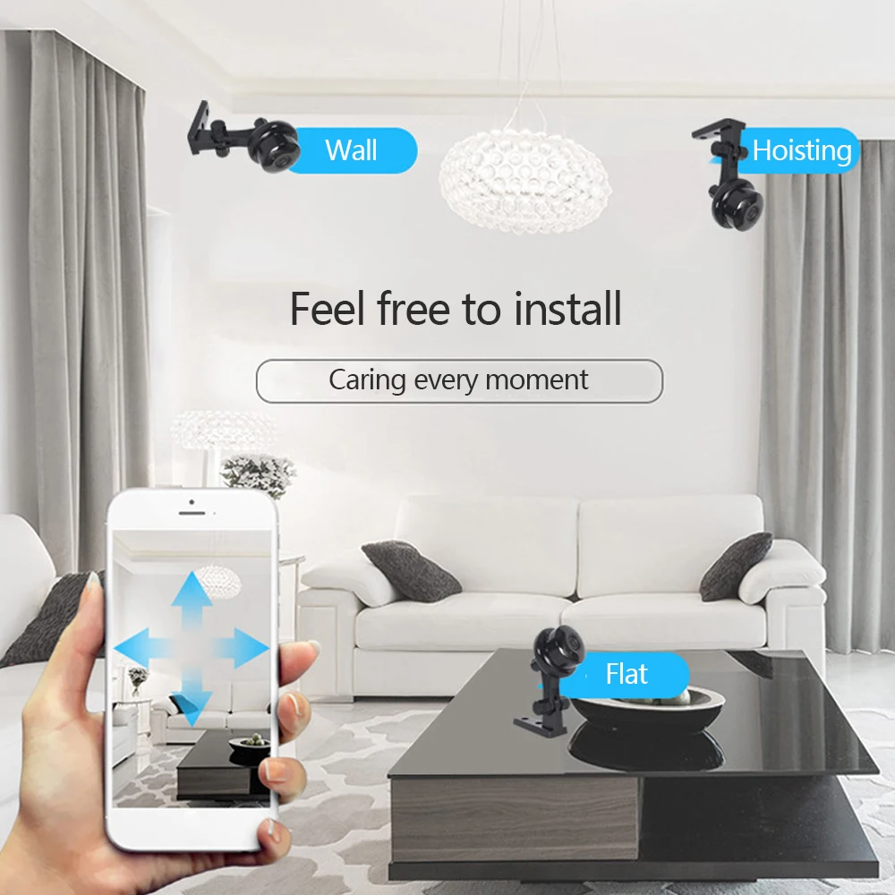 PODOFO WiFi Мини водонепроницаемая камера HD 1080P аудио домашняя сетевая камера безопасности для улицы