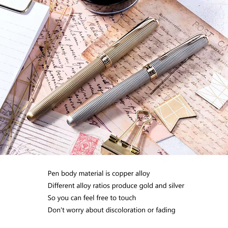 Перьевая ручка JINHAO 75 F Nib Gold Trim Классическая перьевая в клетку 1 шт.|Перьевые ручки|