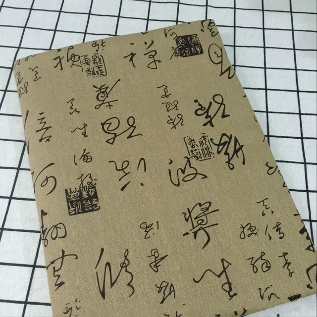 Cotton Linen Fabric DIY Sewing Quilting Linen Cotton Fabric Canvas Material For Patchwork Pillowcase B-Style