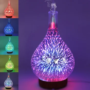 

New Hot Humidifier Oil Diffuser 3D Glass Aromatherapy Mist Sprayer for Home Office Sleep SMD66