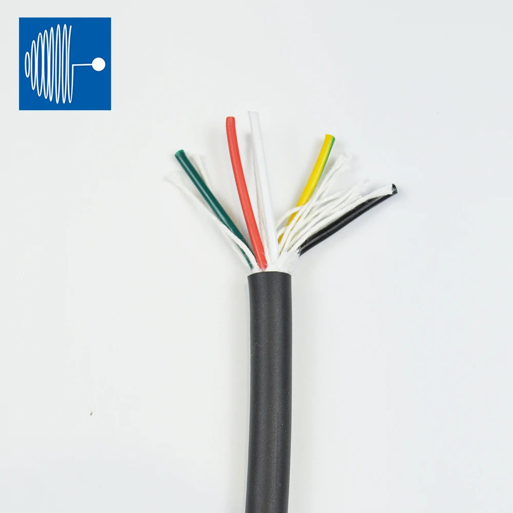 

TRIUMPHCABLE/SHENGPAI High flexible 5 M RVV cable 0.75MM 2/3/4/5 coresmulticore black jacket color control signal copper wire