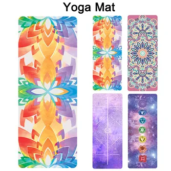 

Foldable Yoga Mat 1.5mm Ultra Thin Print Pattern Non-slip Slimming Fitness Gymnastics Mat Body Building Esterilla Pilates AG3